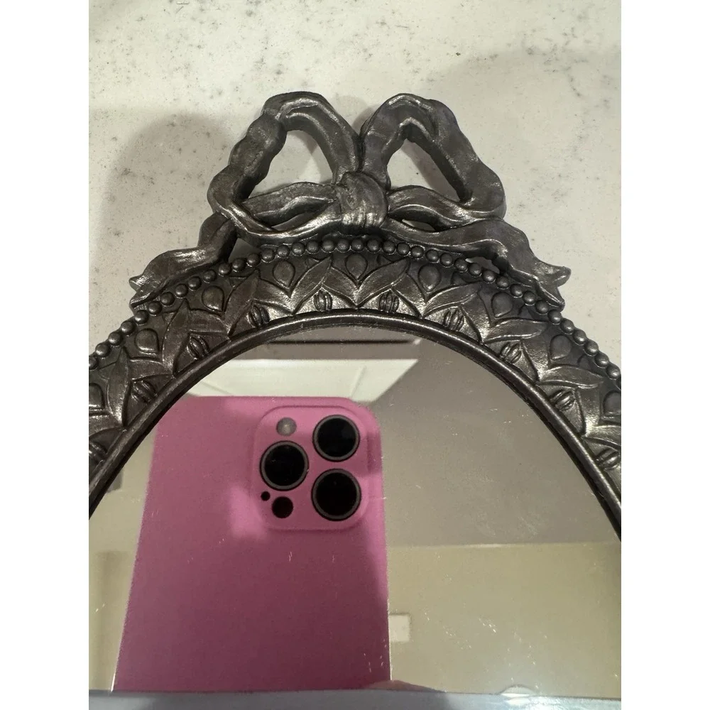 Small Silver Ornate Frame/Mirror/Tray. Vintage. Great Condition.